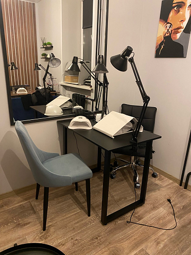 Стул на металлокаркасе Kora light blue / white фото покупателя 128