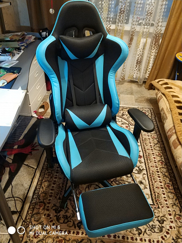 Компьютерное кресло Kano 1 light blue / black фото покупателя 184