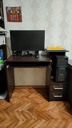 Компьютерный стол Джаз-24 левый венге фото покупателя 91