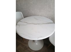 Стол Тулип 90х73 дуб вотан / белый фото покупателя 133