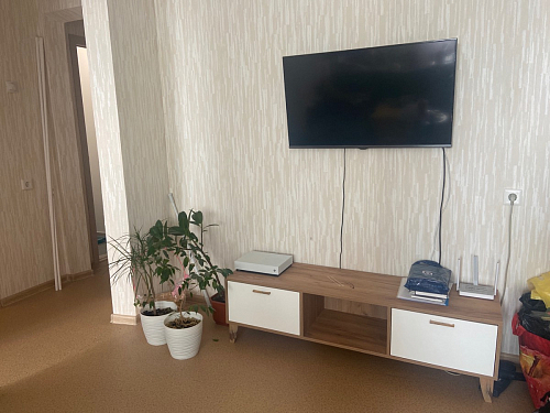 ТВ-тумба Эго Т-3 на ножках бетон светлый / белый глянец фото покупателя 51