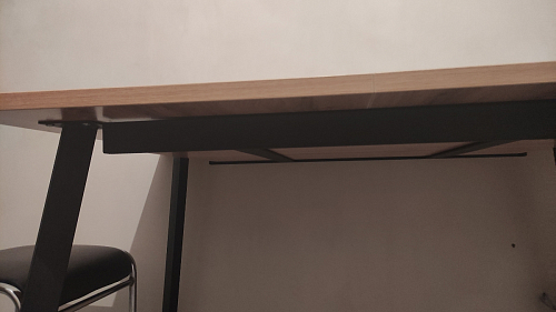 Стол Тринити Лофт 120 32 мм дуб галифакс табако / черный матовый фото покупателя 517