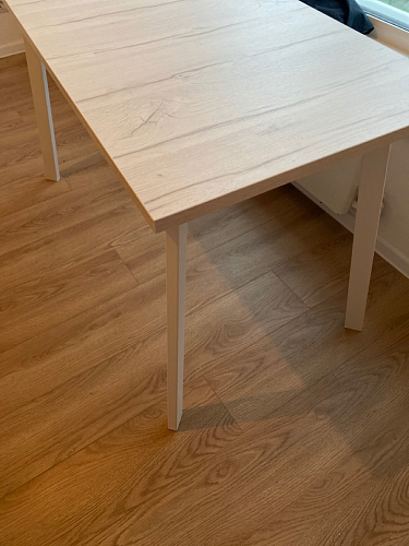 Стол Тринити Лофт 120 25 мм черный матовый / дуб делано темный фото покупателя 154