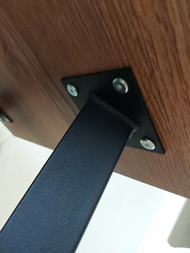 Стол Тринити Лофт 120 32 мм дуб галифакс табако / черный матовый фото покупателя 697