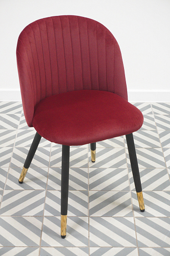 Стул на металлокаркасе Gabi gray / black из шоурума 2