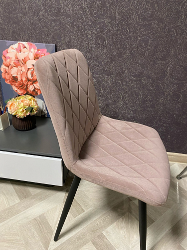 Стул на металлокаркасе Fox light purple / black фото покупателя 6