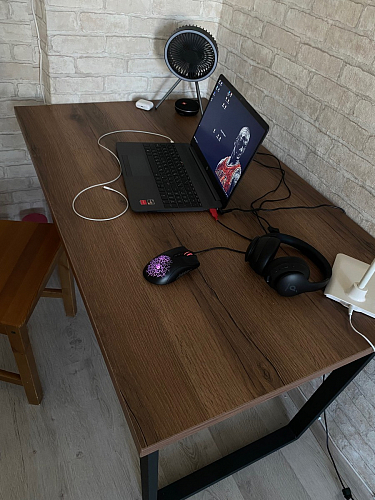 Деревянный стол Лота Лофт 140х80 белый матовый / бетон светлый фото покупателя 739