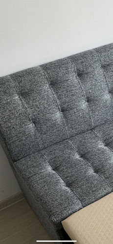 Кухонный диван Гарнет правый серый велюр фото покупателя 6