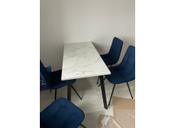 Стол Тринити Лофт 120 32 мм бетон / черный матовый фото покупателя 499