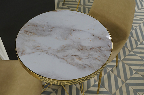 Стол Milena white / gold из шоурума 6