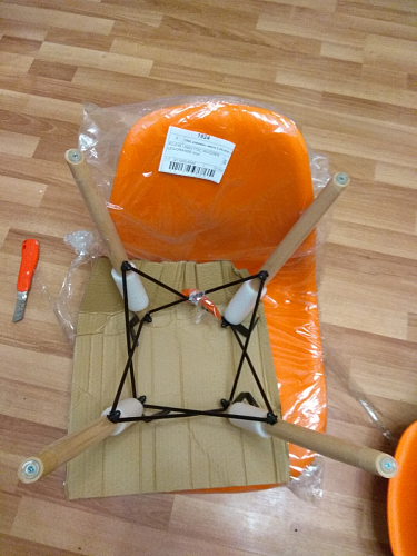 Пластиковый стул Eames PC-015 серый фото покупателя 497