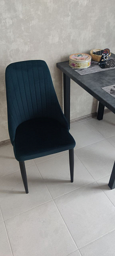 Стул на металлокаркасе Kora gray / black фото покупателя 480