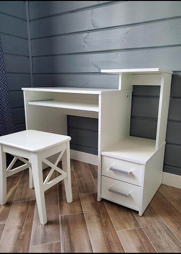 Компьютерный стол Джаз-24 левый дуб молочный фото покупателя 2