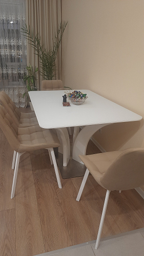 Стул на металлокаркасе Челси морская волна / черный фото покупателя 261