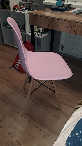 Пластиковый стул Eames PC-015 желтый фото покупателя 152