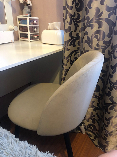 Стул на металлокаркасе Gabi 1 light purple / black фото покупателя 772