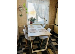 Стол Лота Лофт 140 25 мм черный матовый / бетон фото покупателя 809