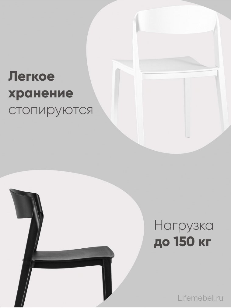 Пластиковый стул Майло, пластик бежевый