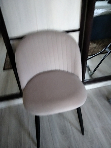 Стул на металлокаркасе Gabi 1 beige / black фото покупателя 437