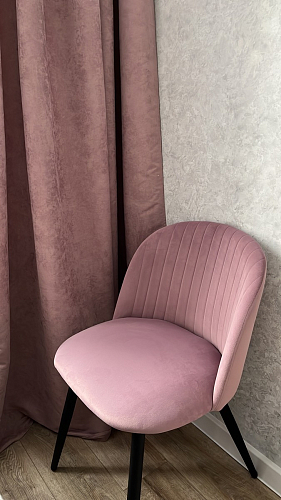 Стул на металлокаркасе Gabi 1 light purple / black фото покупателя 493