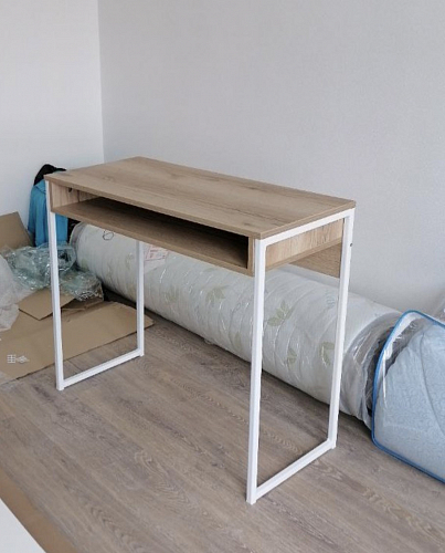 Письменный стол Лео Лофт бетон / черный матовый фото покупателя 20