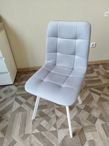 Стул на металлокаркасе Чилли К черный / зеленый фото покупателя 445