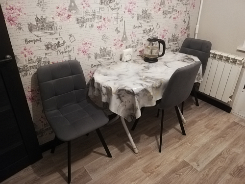 Комплект стульев Чилли 4 шт темно-серый / черный фото покупателя 363