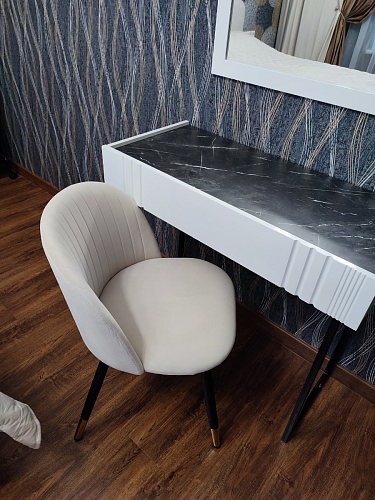 Стул на металлокаркасе Gabi 1 light purple / black фото покупателя 421