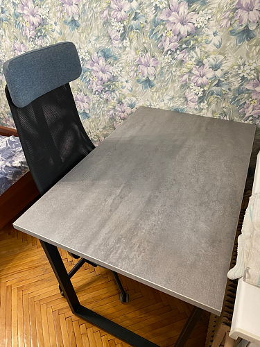 Деревянный стол Лота Лофт 120x75 дуб крафт табачный / черный матовый фото покупателя 730