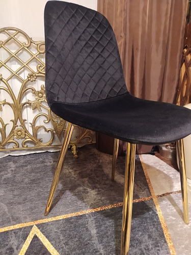 Стул на металлокаркасе Dabl 01 champagne / gold фото покупателя 116