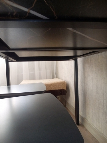 Стол Центавр бетон / графит фото покупателя 65