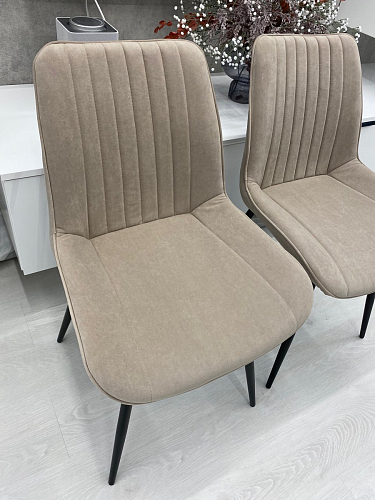 Стул на металлокаркасе Седа 360 К латте (velutto 08) / белый фото покупателя 290