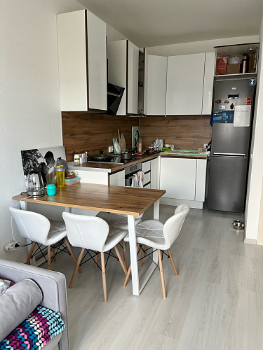 Деревянный стол Лота Лофт 140х80 дуб крафт табачный / черный матовый фото покупателя 947