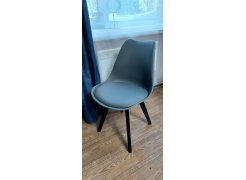 Деревянный стул Bonuss темно-серый / черное сидение / черный фото покупателя 37