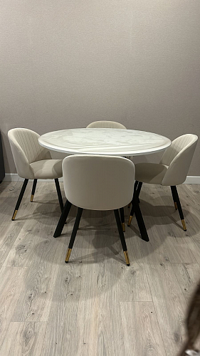 Стул на металлокаркасе Gabi 1 light purple / black фото покупателя 754