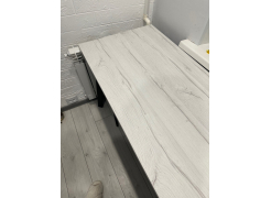 Стол Тринити Лофт 120 32 мм бетон / черный матовый фото покупателя 4