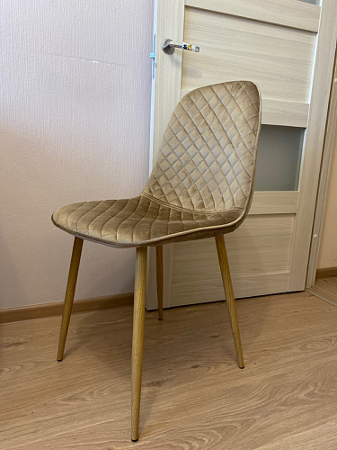 Стул на металлокаркасе Capri голубой фото покупателя 57