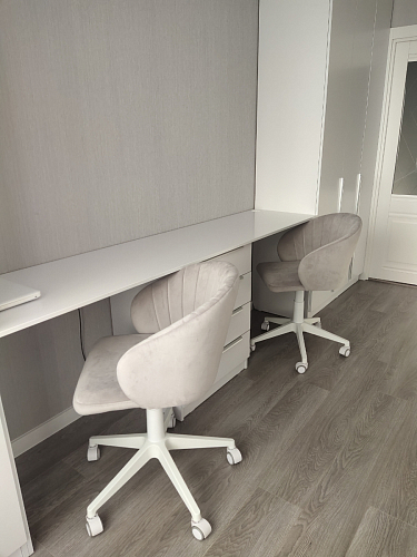 Компьютерное кресло Пард экокожа белый фото покупателя 236