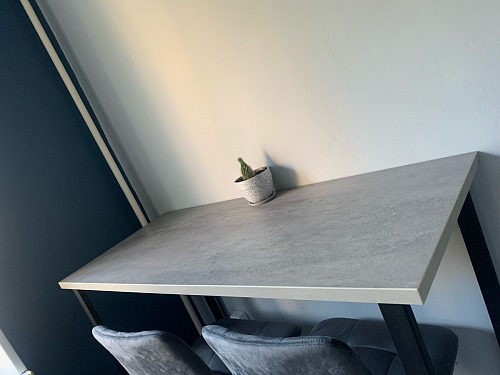 Барная стойка Дилан Лофт 120х60х110 бетон фото покупателя 80