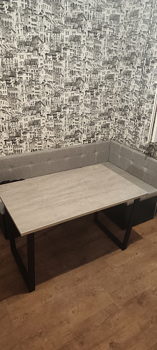 Стол раскладной Лота Лофт 120 25 мм юта / черный матовый фото покупателя 580