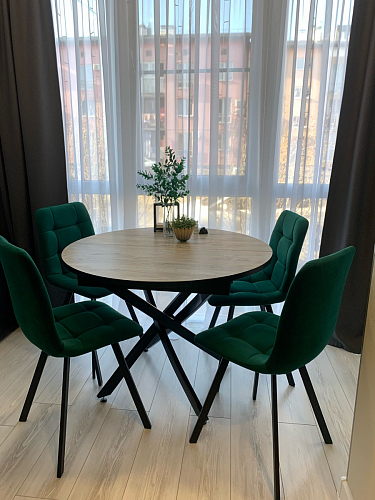 Комплект стульев Чилли 2 шт бежевый / черный фото покупателя 1492