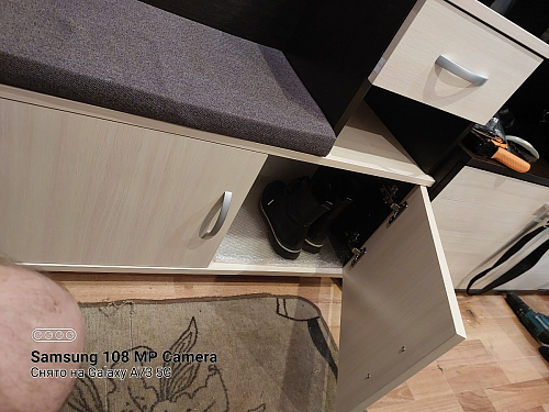 Обувница Аврора дуб млечный / венге фото покупателя 132