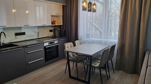 Деревянный стол Лота Лофт 120x75 дуб крафт табачный / черный матовый фото покупателя 775