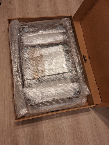 Деревянный стол Caterina/Катерина 100-130x70x75 айвори вайт / бук фото покупателя 2