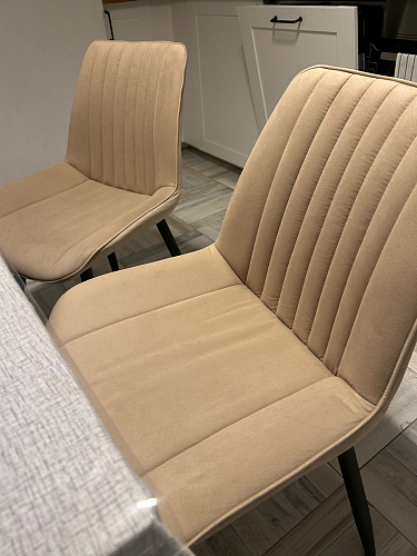 Стул на металлокаркасе Седа К velvet lux 76 / черный фото покупателя 227