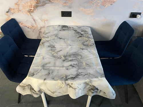 Стул на металлокаркасе Чилли К светло-серый велюр / черный каркас фото покупателя 238