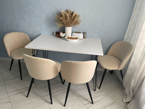 Стул на металлокаркасе Gabi gray / black фото покупателя 730