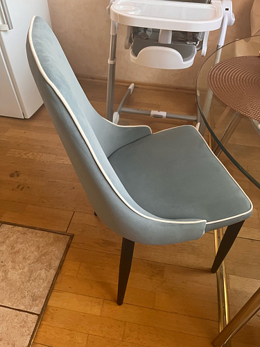 Стул на металлокаркасе Kora dark gray / black фото покупателя 442