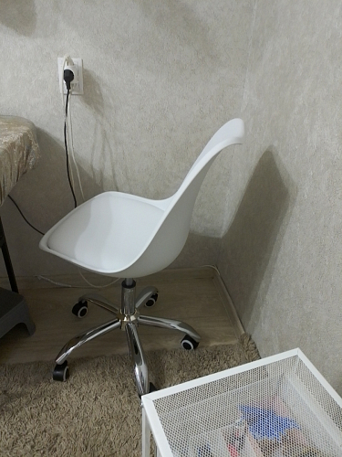 Компьютерное кресло Kolin с подушкой clear / white фото покупателя 186