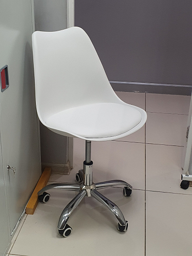 Компьютерное кресло Kolin с подушкой clear / white фото покупателя 501